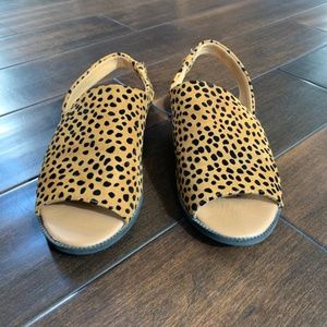 Qupid Animal Print Sandals